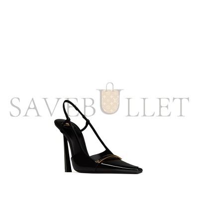 YSL JACQUELINE SLINGBACK PUMPS IN PATENT LEATHER 8061261TVAT1000